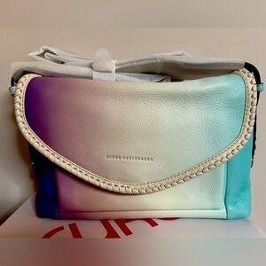 Aimee Kestenberg Pebble Leather Crossbod All For Love Aruba Ombree (New)